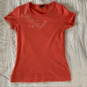 Diesel embroidered baby doll tee vintage 2004